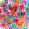 MIIIM 1000PCS 6x9mm Pony Beads Bulk, Glitter Kandi Beads for Bracelets Making Kit, Hair Braids Crafts for Jewelry Making (Glitter Mixed)
